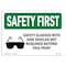Signmission OSHA, Glasses W/ Side Shields, 10in X 7in Rigid Plastic, 10" W, 7" H, Landscape, OS-SF-P-710-L-10948 OS-SF-P-710-L-10948 - alternate 1
